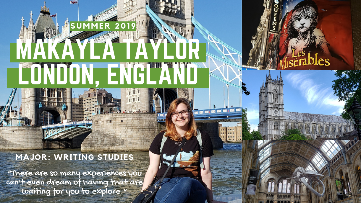 Makayla Taylor study abroad in London