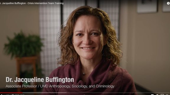 you tube screen shot of Dr. Jacqueline Buffington Associate Professor 