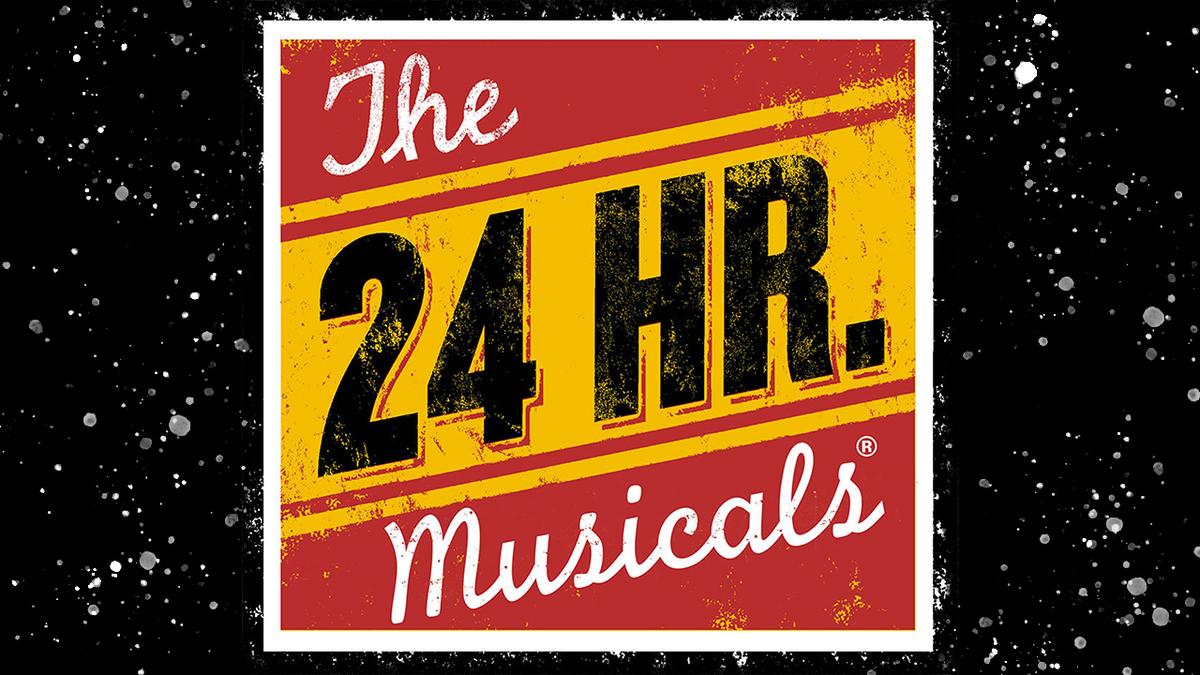 24 Hour Musical's Logo with black background 