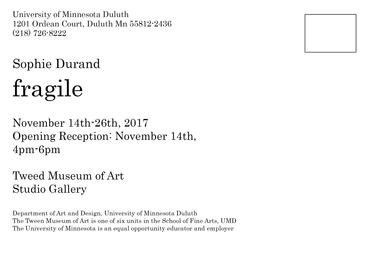Time/dates of exhibition