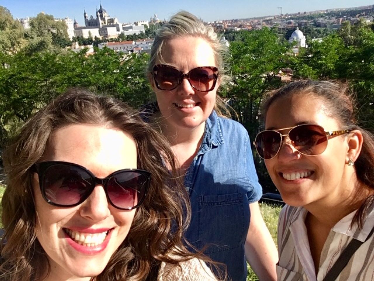 Jennifer Brady with friends in Toledo Spain
